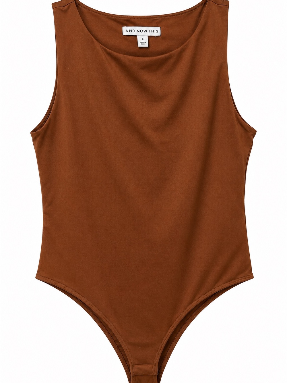 And Now This Kids Sleeveless Brown One-Piece Bodysuit